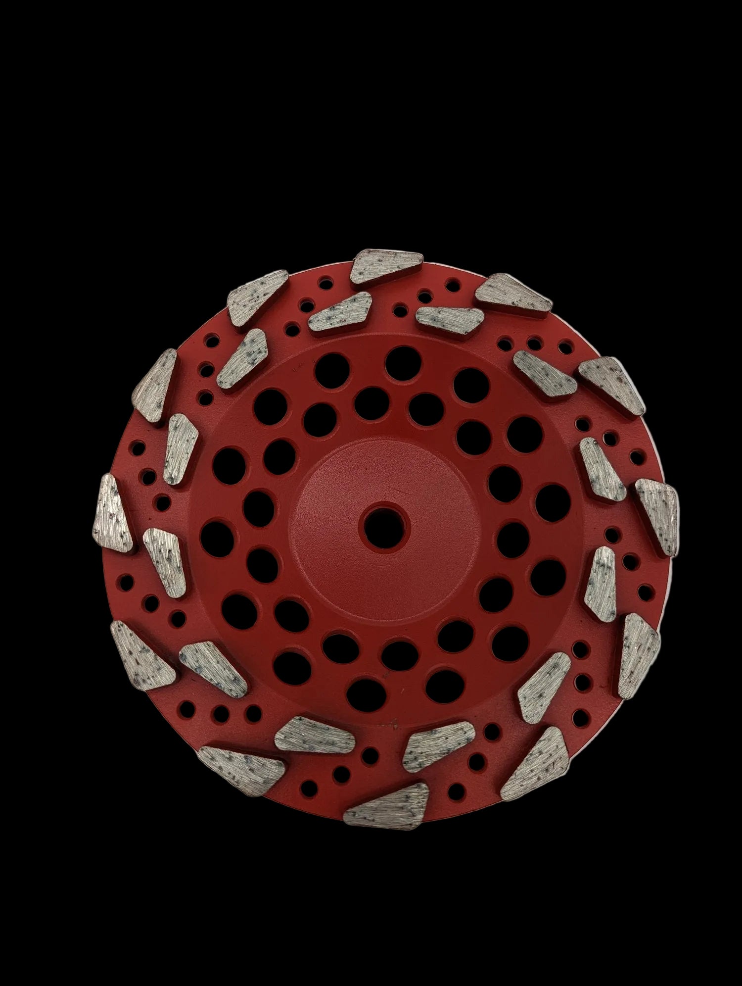 Tear Drop Diamond Cup Wheels, 18/20#, Red 7" x 7/8-5/8