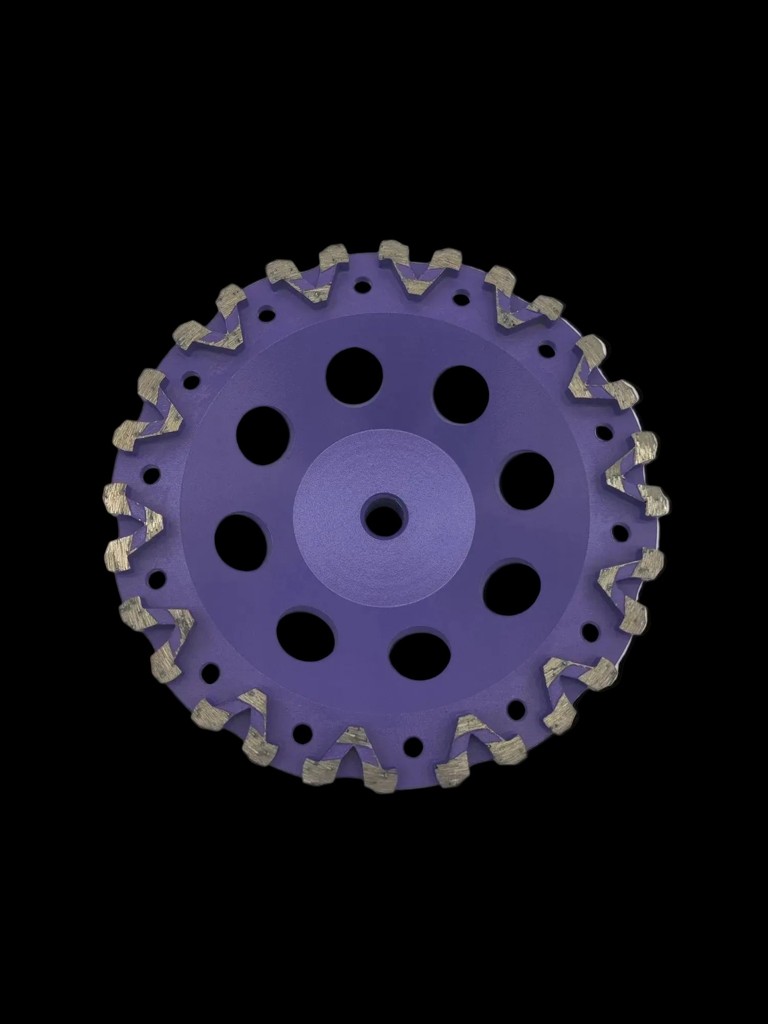 V-shape Cup Wheel, Premium, Purple 7" x 5/8-11 Threaded, 16#