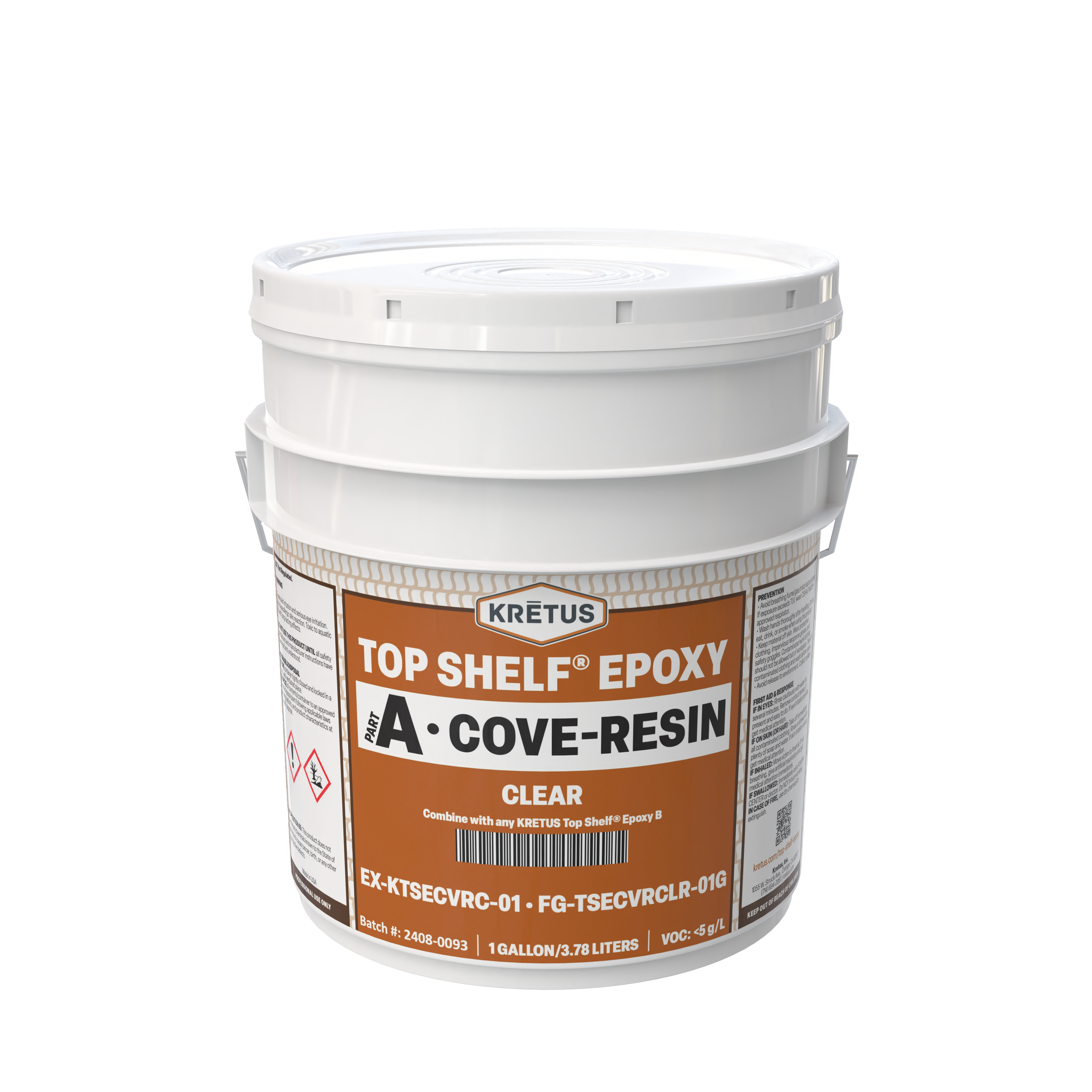 Top Shelf Epoxy Cove Resin-Clear 1 gl