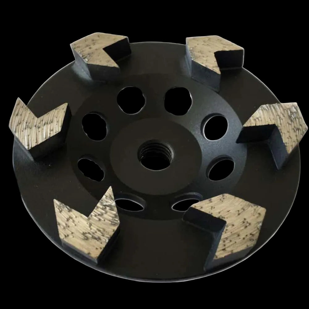 Arrow Cup Wheels, Premium, Black 5" x 7/8-5/8