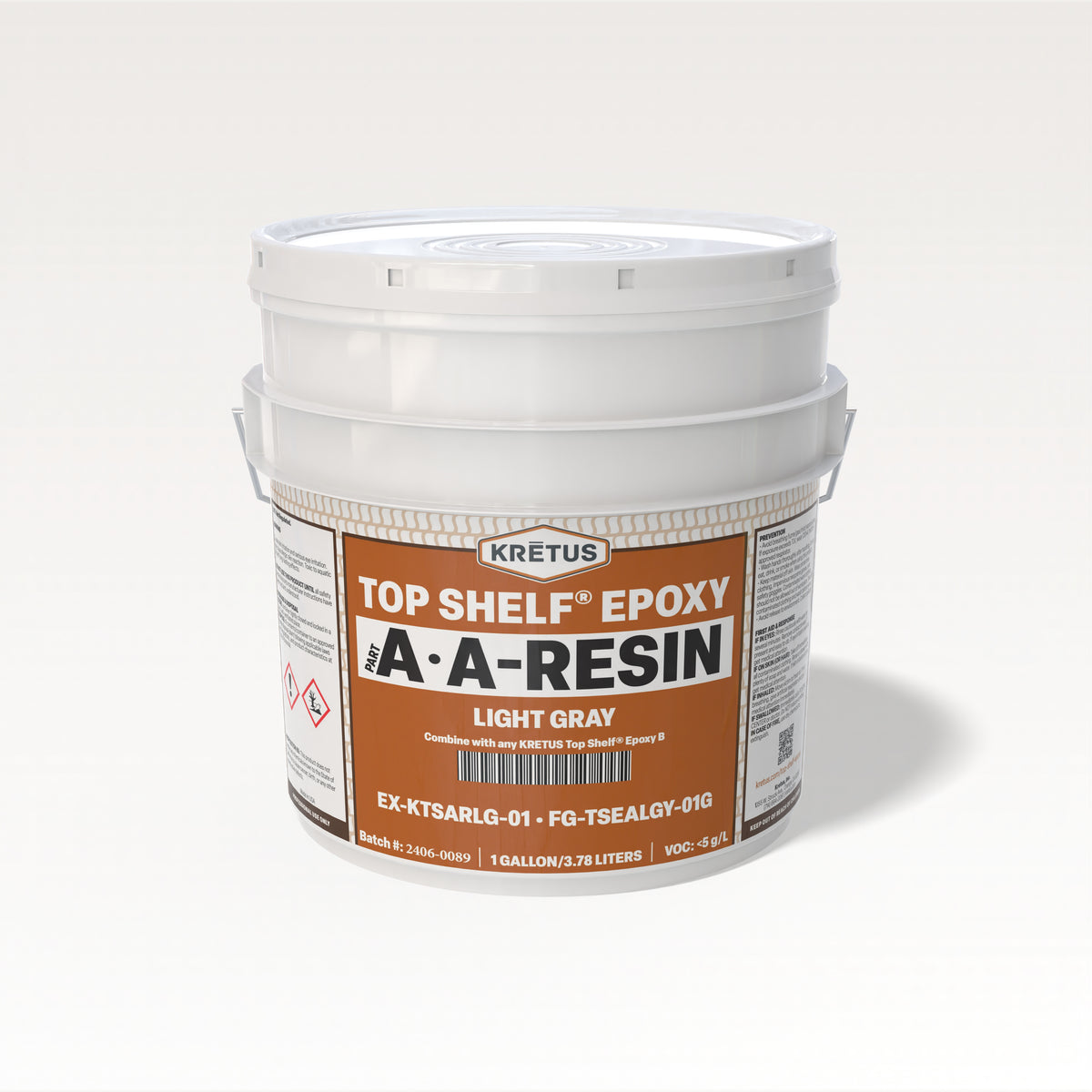 Top Shelf Epoxy A Resin-Light Gray 1 gl