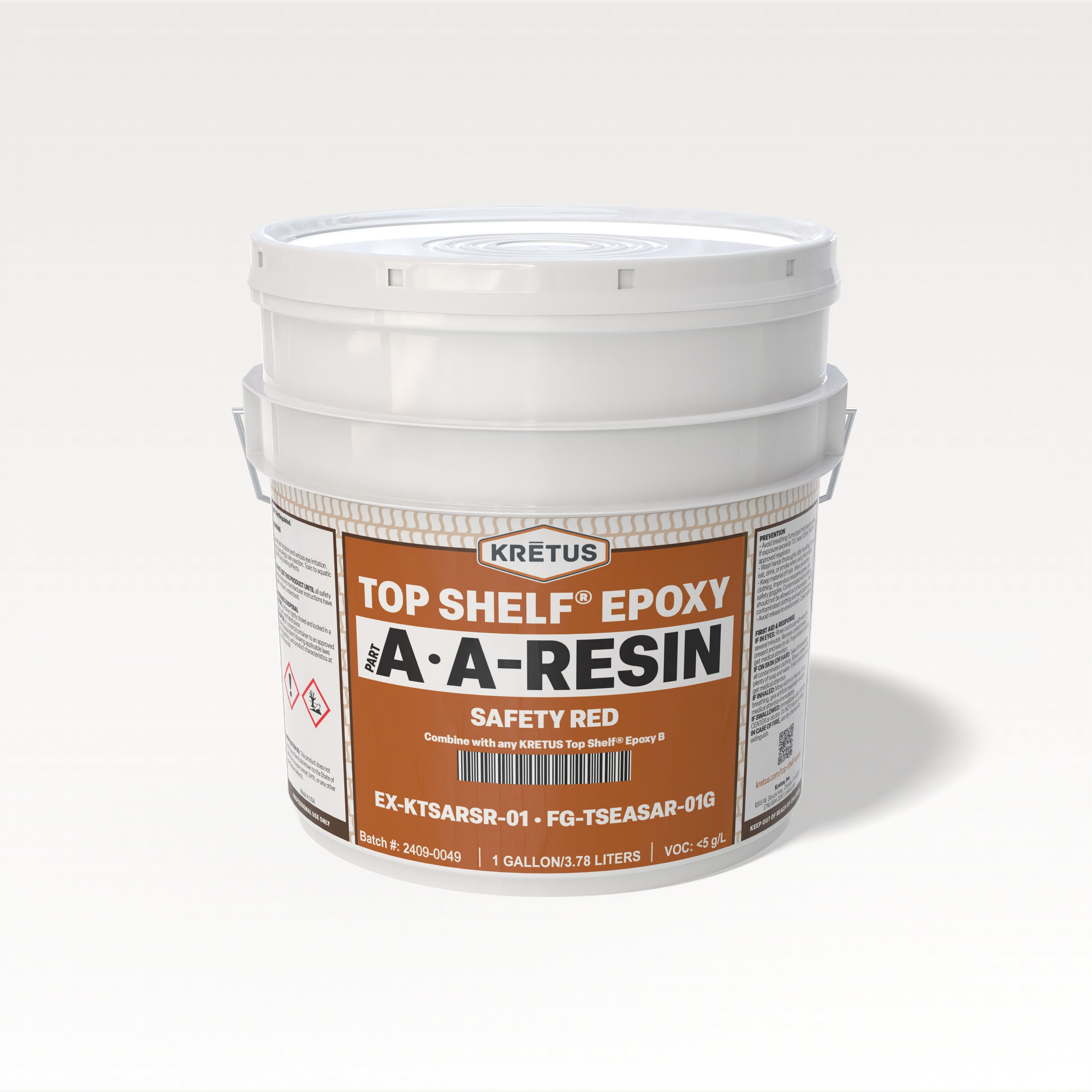 Top Shelf Epoxy A Resin-Safety Red 1 gl