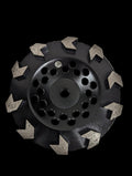 Arrow Cup Wheels, Premium, Black 7" x 5/8-11 x 10 segs Threaded